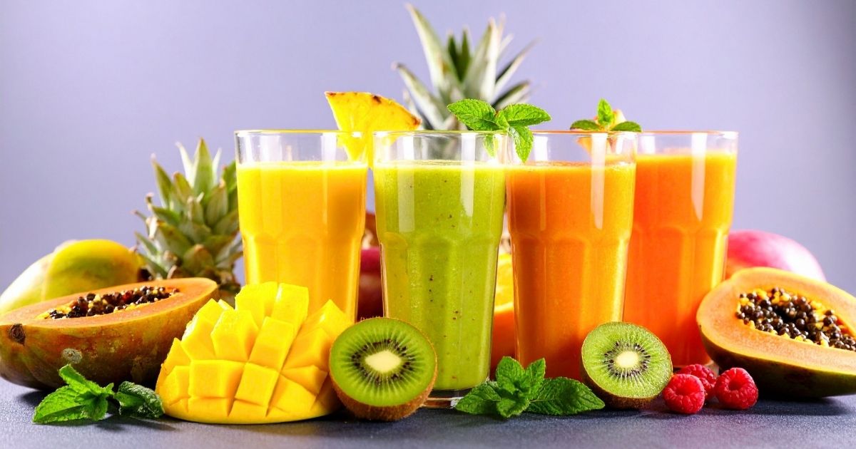healthy tropical fruit smoothies